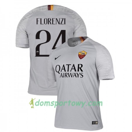 Koszulka AS Roma Florenzi 24 Wyjazdowe Koszulki Piłkarskie 2018-2019 Krótki Rękaw